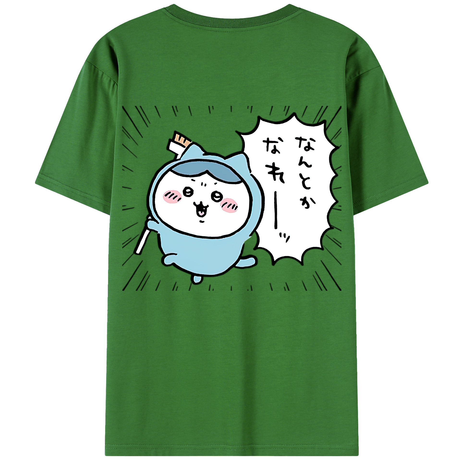 （画像用） ちいかわ ハチワレ Chii-kawa hachiware レディース半袖Tシャツ(バックプリント)